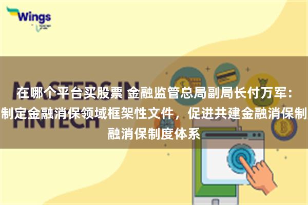 在哪个平台买股票 金融监管总局副局长付万军：正研究制定金融消保领域框架性文件，促进共建金融消保制度体系