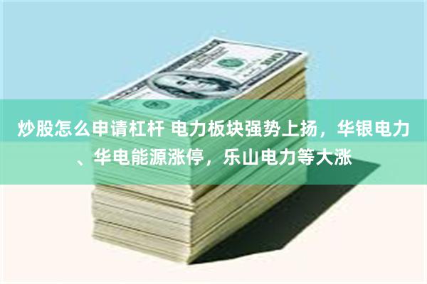 炒股怎么申请杠杆 电力板块强势上扬，华银电力、华电能源涨停，乐山电力等大涨